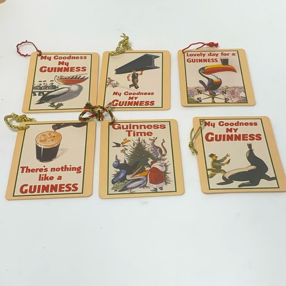 GUINNESS coaster ornaments #2 - Picture 1 of 8